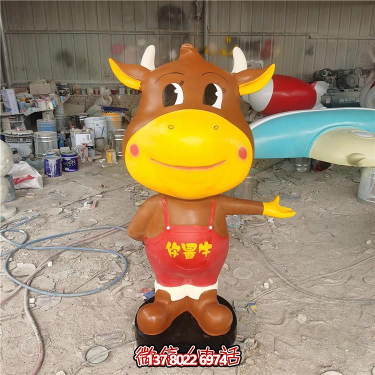 多彩玻璃鋼雕塑，精美卡通公仔，裝點(diǎn)你的店鋪