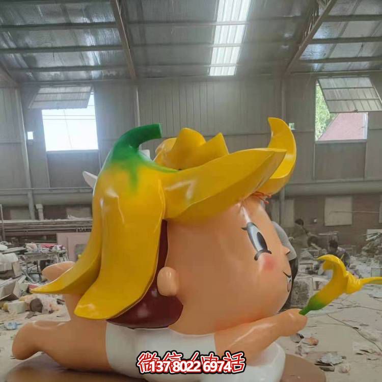 玻璃鋼戶外裝飾擺件，精致美觀、趣味卡通人物景觀