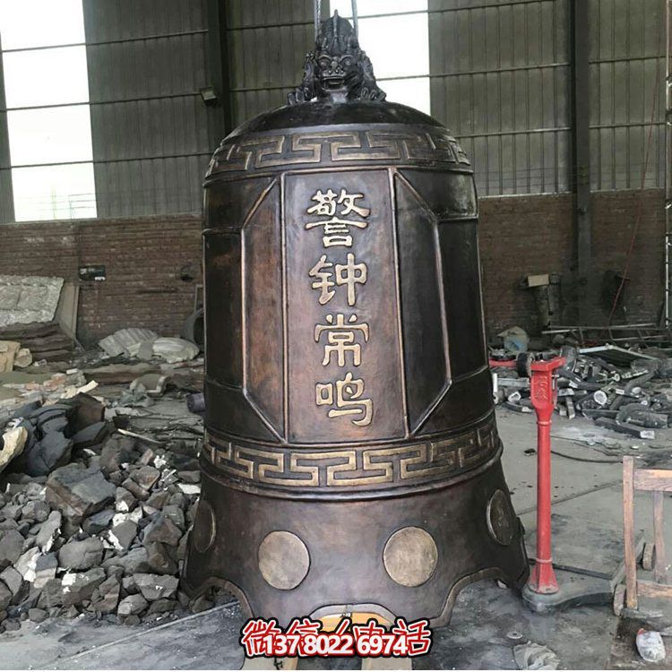 大型仿銅鐘玻璃鋼雕塑，給景區、寺廟、園林帶來更多美好