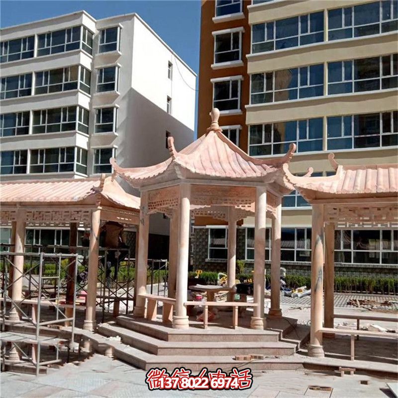 精美雕刻大理石涼亭，為小區、公園、休閑區帶來獨特視覺享受