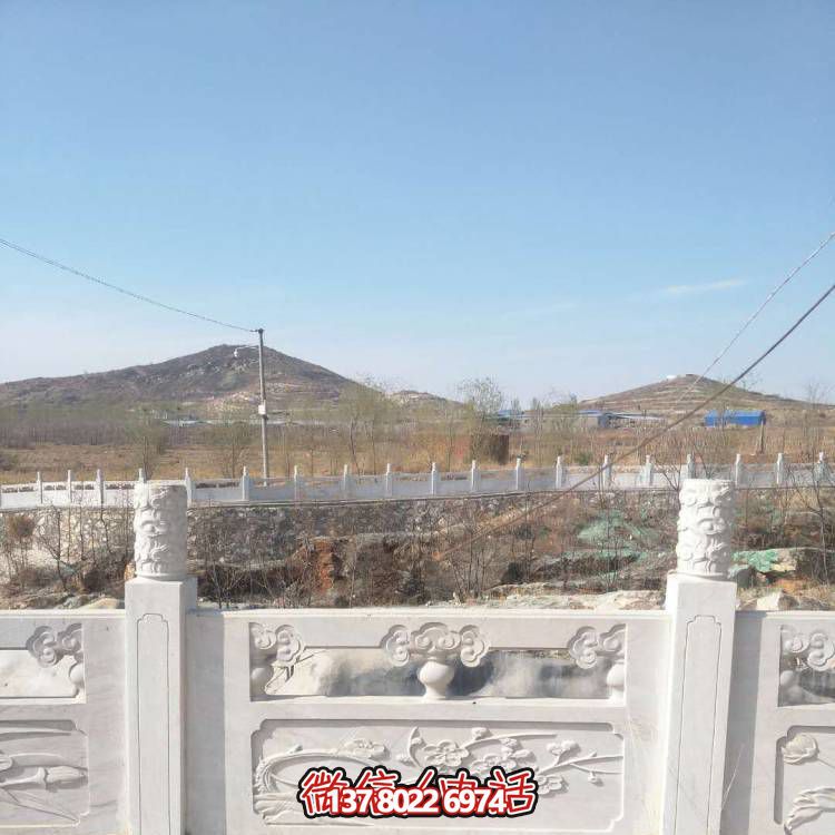 漢白玉防護(hù)欄桿，裝飾美化河道景區(qū)