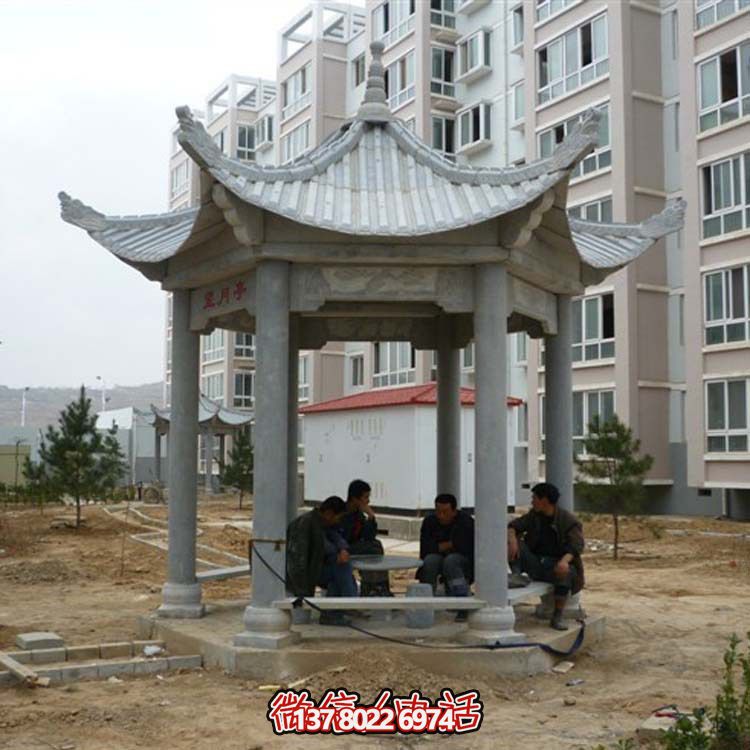 古典風情涼亭，點綴小區廣場，讓您休閑身心