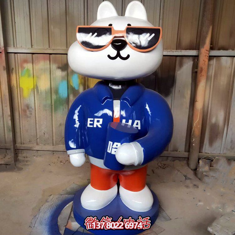 藝術玻璃鋼彩繪動物雕塑——讓商場、網店、紅店變身藝術館