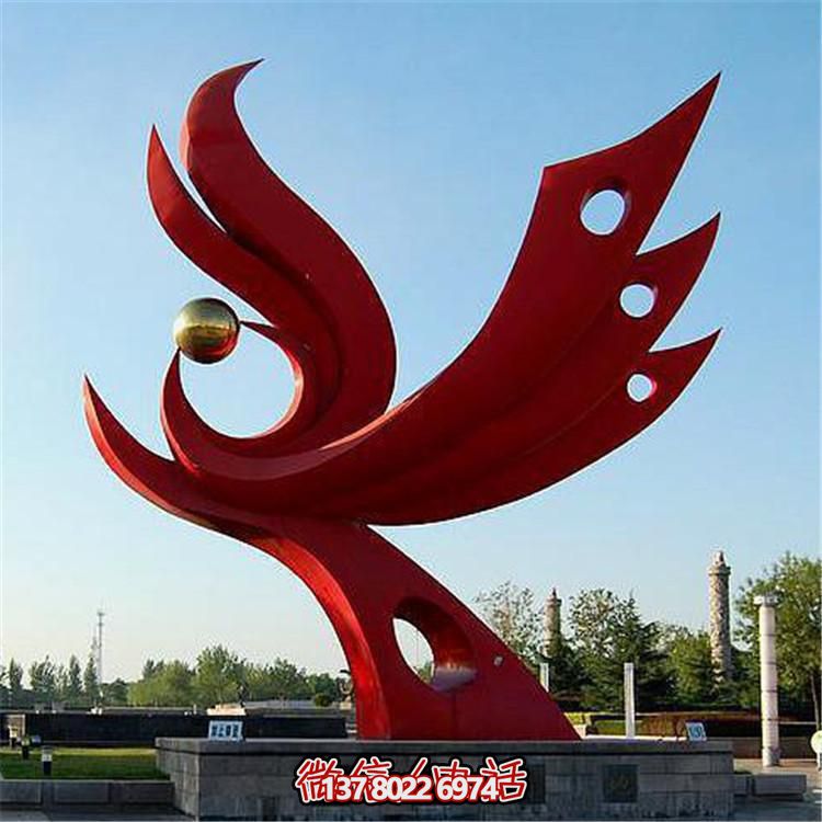 不銹鋼抽象景觀擺件，提升戶(hù)外廣場(chǎng)裝飾氣質(zhì)