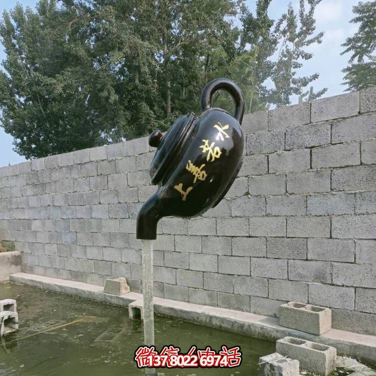 玻璃鋼懸空流水擺件，室外裝飾藝術精品