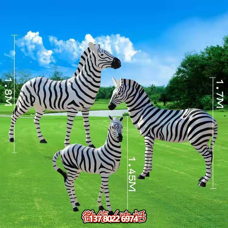 斑馬仿真擺件，帶來動物園的美好回憶