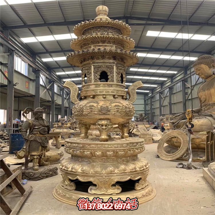 創意工藝不銹鋼大型香爐雕塑 創意工藝不銹鋼大型香爐雕塑