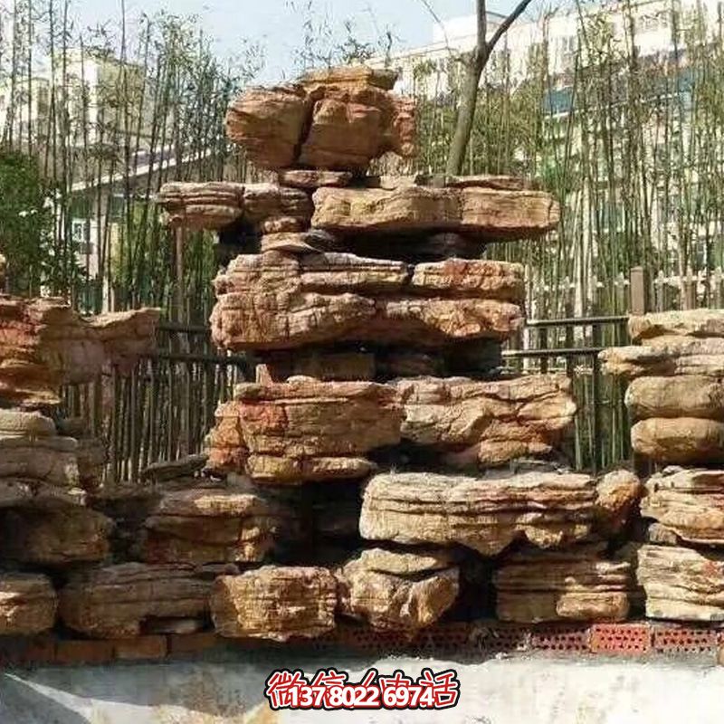小區庭院千層石奇石假山 小區庭院千層石奇石假山