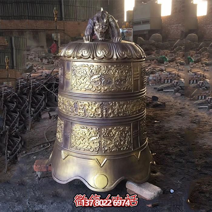 噴漆大型警示銅鐘 噴漆大型警示銅鐘