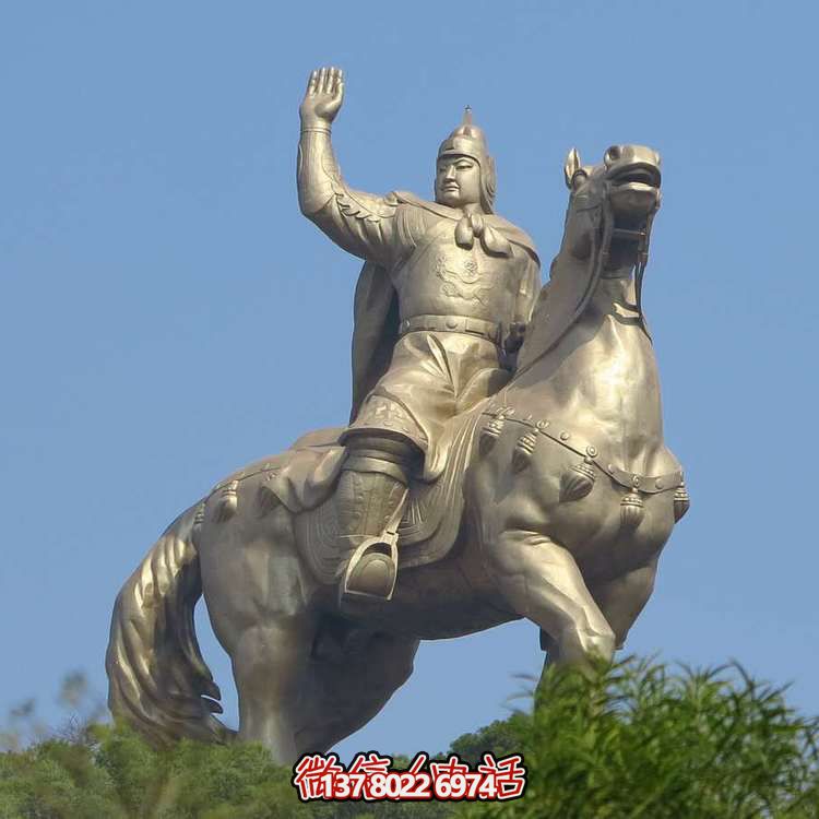 景觀校園鑄銅騎馬人物抽象藝術(shù)戶外廣場(chǎng)大型景觀雕塑