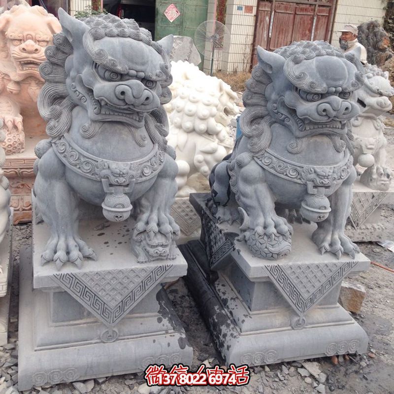 公園青石石雕獅子雕塑 公園青石石雕獅子雕塑