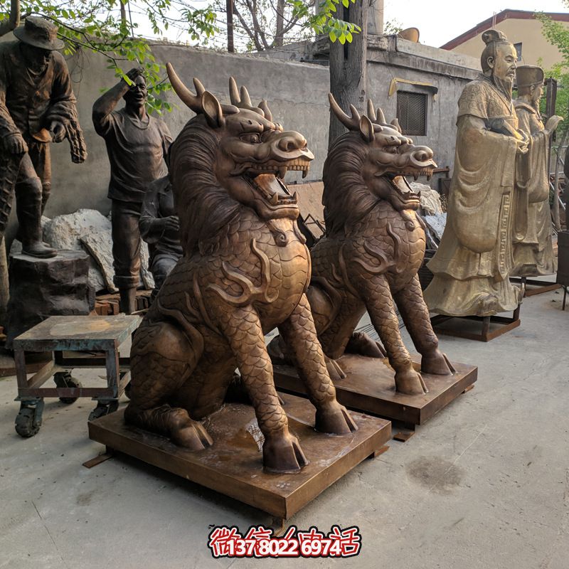 墓地創意鎮宅辟邪神獸麒麟雕塑 墓地創意鎮宅辟邪神獸麒麟雕塑