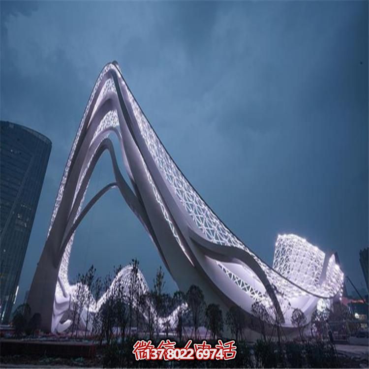 廣場(chǎng)不銹鋼抽象景觀園林?jǐn)[件