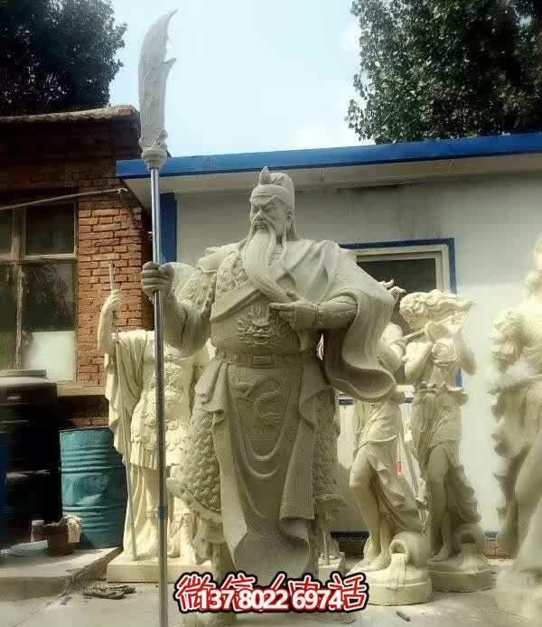 庭院大型供奉招財關公雕塑 庭院大型供奉招財關公雕塑