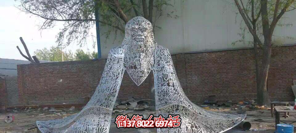 廣場創(chuàng)意不銹鋼鏤空哲學(xué)家道家創(chuàng)始老子雕塑 廣場創(chuàng)意不銹鋼鏤空哲學(xué)家道家創(chuàng)始老子雕塑