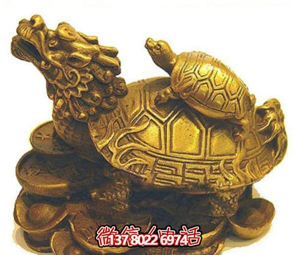 景區擺放的金色母子玻璃鋼創意龍龜雕塑 景區擺放的金色母子玻璃鋼創意龍龜雕塑