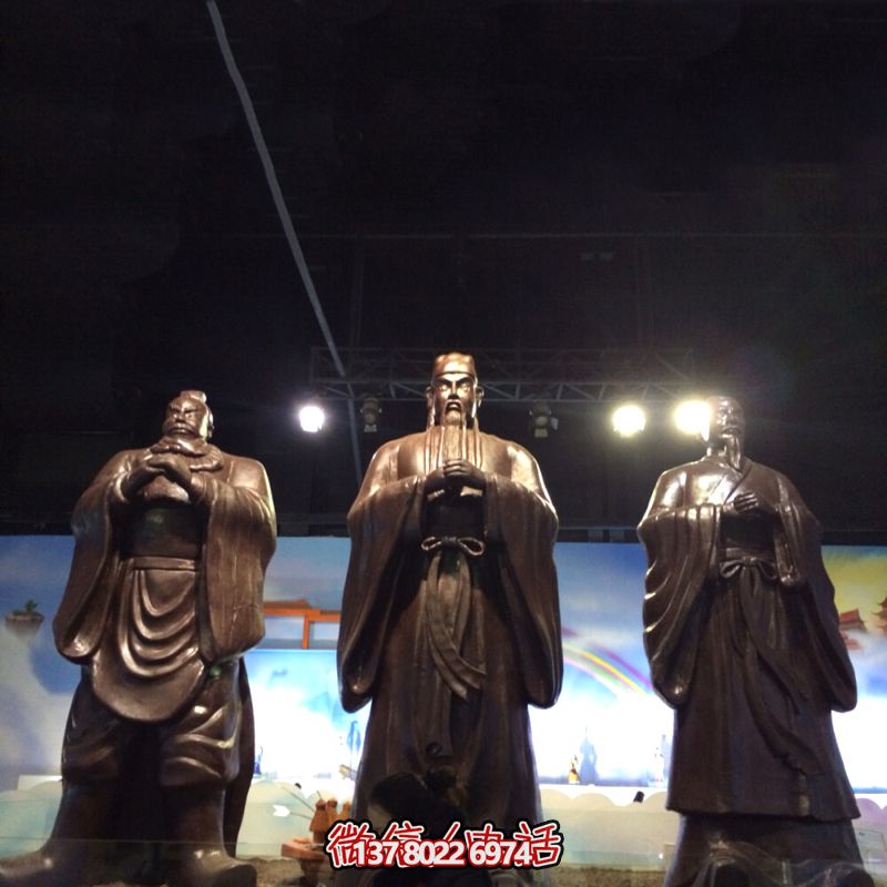 玻璃鋼仿銅景區(qū)大型關公雕塑