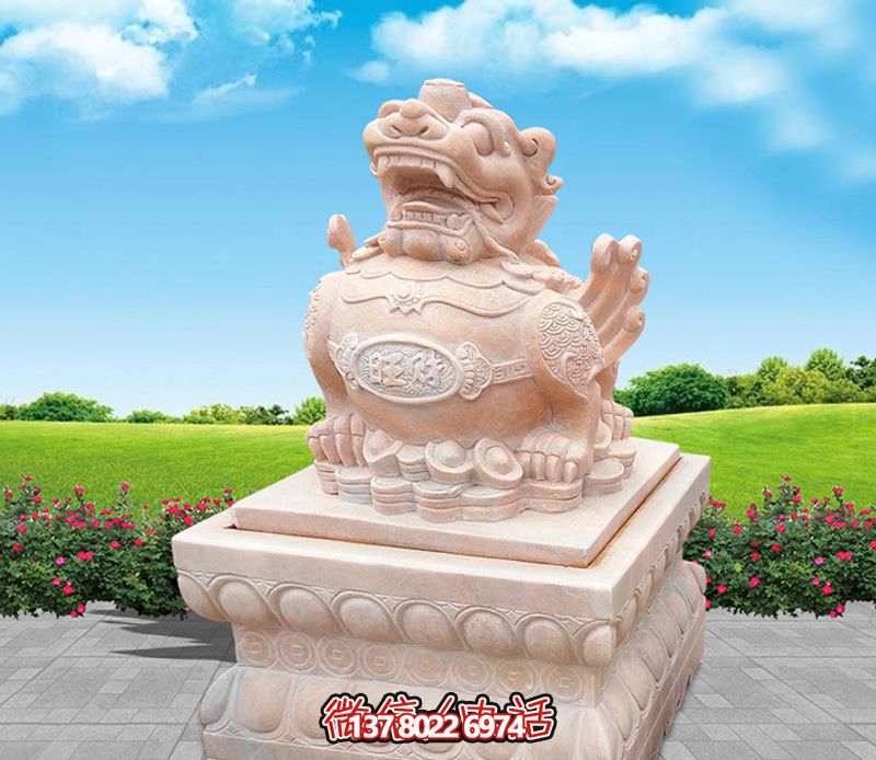 戶外景區(qū)石雕貔貅雕塑 戶外景區(qū)石雕貔貅雕塑