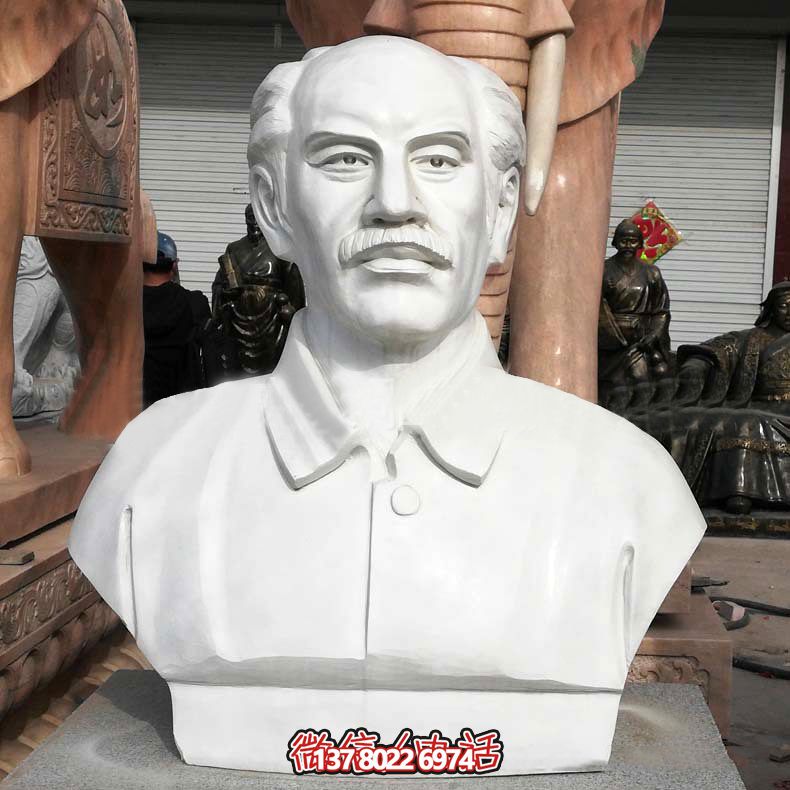 漢白玉胸像校園世界名人著名醫生白求恩雕塑 漢白玉胸像校園世界名人著名醫生白求恩雕塑