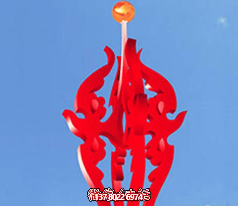 觀光景區圖騰不銹鋼火苗雕塑 觀光景區圖騰不銹鋼火苗雕塑