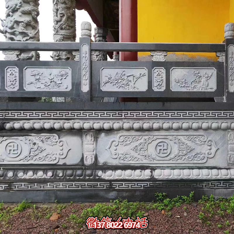 寺廟基地臺(tái)大理石灰浮雕欄桿 寺廟基地臺(tái)大理石灰浮雕欄桿