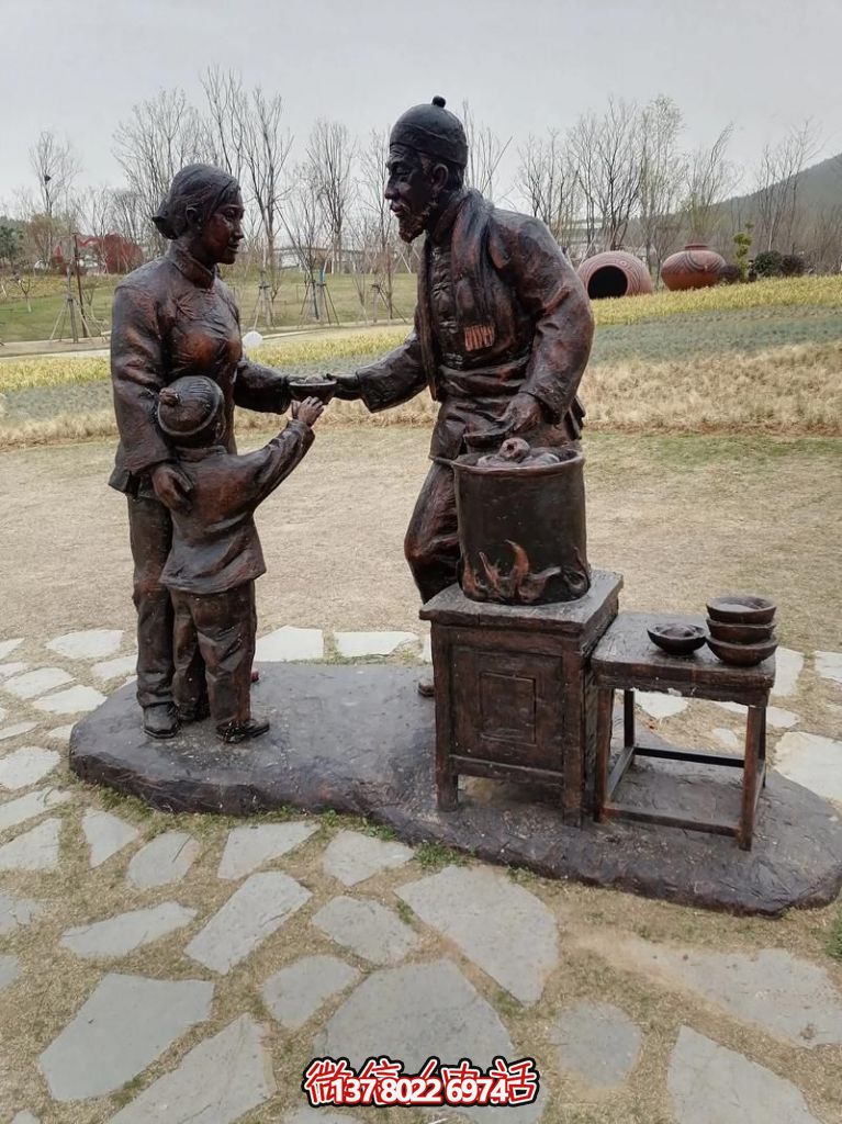 銅雕塑--人物場景雕塑