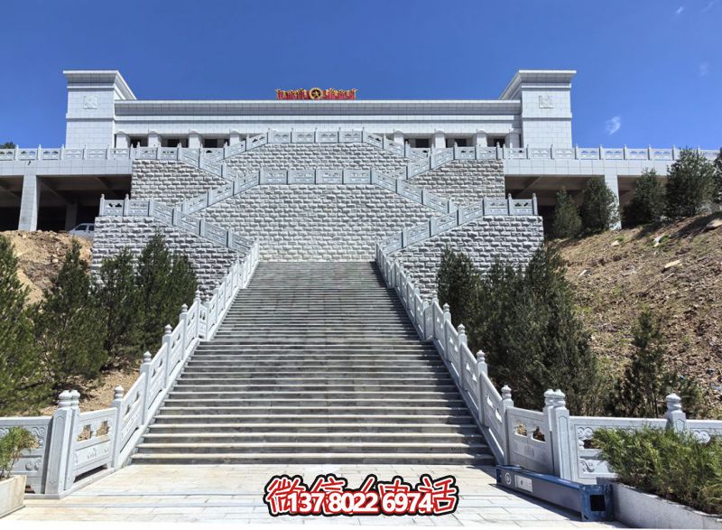 花崗巖露臺石雕步梯、欄桿欄板