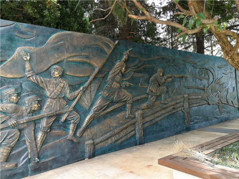 天長抗戰(zhàn)銅浮雕墻 天長抗戰(zhàn)銅浮雕墻